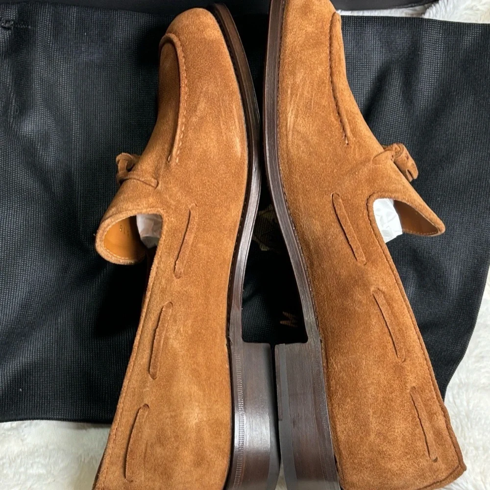 MADDOX & CO Elegant Tan Tassel Loafers for Men - Picture 7 of 8